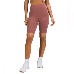 Lululemon Align High Rise Biker Shorts 8” in Dusty Rose